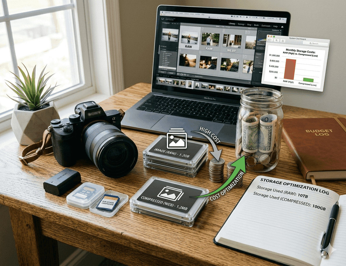Fit more photos into a 1 GB proofing gallery — optimization guide